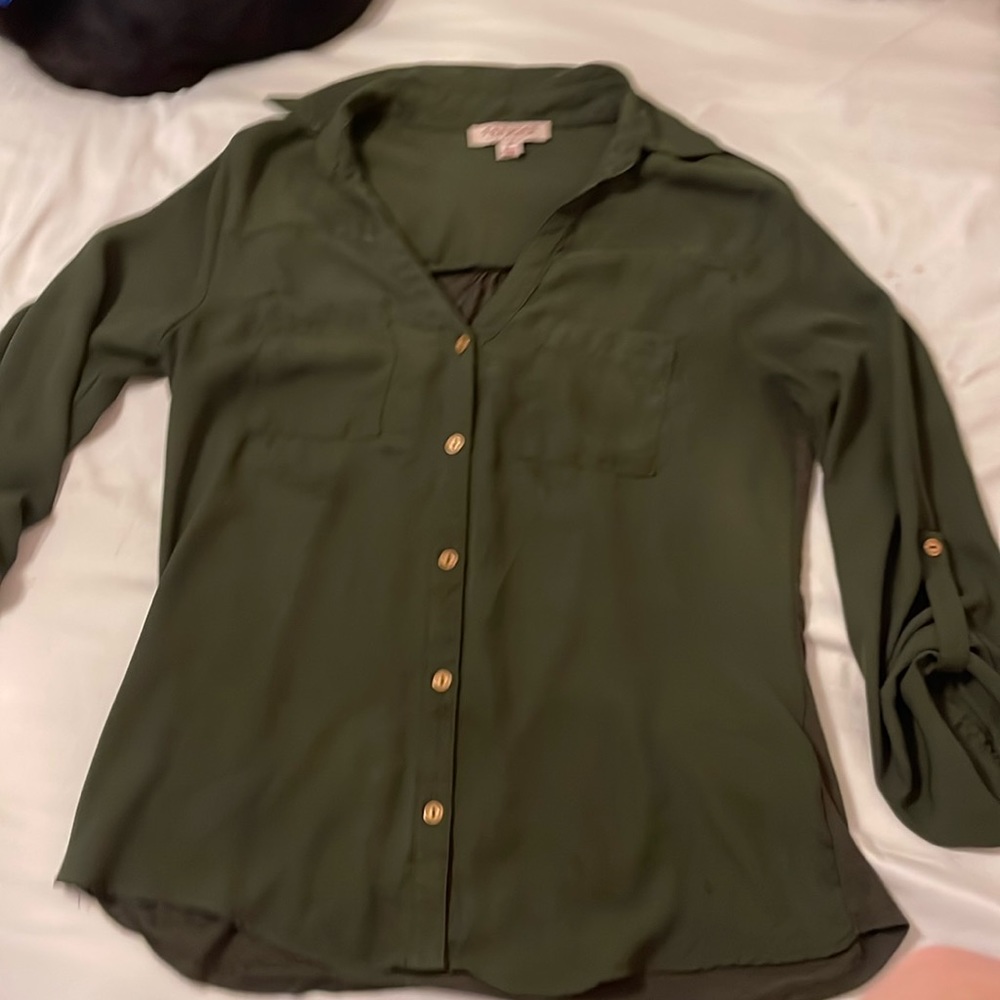 Green 3 1/4 length top